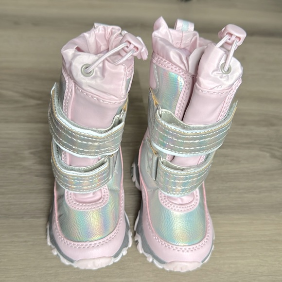 Lands’ End Toddler Snow Flurry Insulated Winter Boots Pink Size 5 - Picture 2 of 10